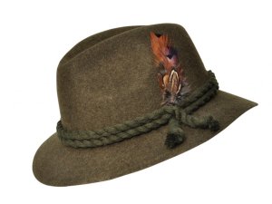 Myslivecký klobouk Werra, Arthur, vel.: 56, 100% vlněná plsť